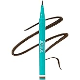 Thrive Causemetics Infinity Waterproof Brown Liquid Eyeliner Pen, Eye Makeup Essential with Biotin for Women, Water Based Eyeliner, Feather Free Brush Tip, Vegan, Shade Ella (Brown Matte)