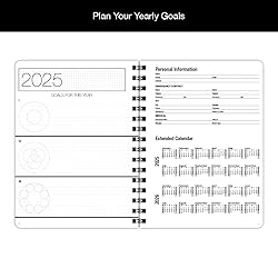 Dated Minimalist DayPlanner - 12 Monthly Calendar