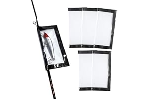 Savita 5pcs Lure Wraps, 7.9x3.9inch Clear PVC Lure Covers Fishing Bait Cover Fishing Lure Hook Covers Bait Storage Lure Protector for Fishing Safely