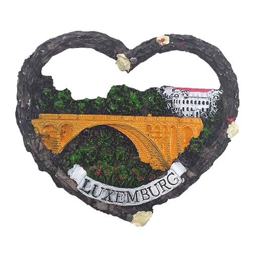 MUYU Magnet Imán para Nevera en 3D de Luxemburgo, colección de ...