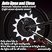DAWAY A08 Bicycle Tire Valve Stem Light - Led Waterproof Bike Wheel Lights Neon Flashing Lamp Glow in The Dark Cool Safe Accessories, 1 Pack, White Graphics