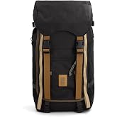 Topo Designs Rover Trail Pack 24L (Black/Neutral) | Molded Back Panel, Waist Strap With Stash Pockets, Water Bottle Pockets, External Access Laptop Sleeve, Compression Straps