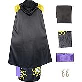 GWOKDAN Queen Cosplay Costume Anime Black Kimono Dress Cheongsam Cloak Women Halloween Outfits Full Set