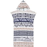 LOMTRATS Quick Dry Surf Poncho Changing Towel Robe Hoodie for Men Women,Swimming Beach Surfing Diving Home Hot Springs Bathing（Adult-M）