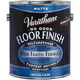 Rust-Oleum 286820 Varathane Water-Based Interior Floor Polyurethane, Matte, 1 Gal