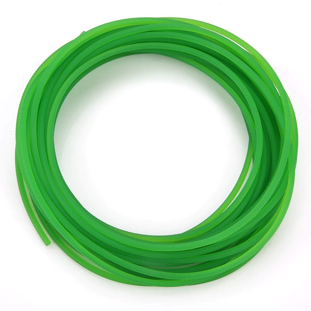 Akozon Polyurethane Round Belt PU Polyurethane Round Belt for Drive Transmission High-Performance Green Rough (3mm*10m)
