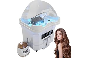 New Portable Head Spa Sink with 60L Clean Water Tank & 20L Waste Tank | Japanese Hair Spa Machine with Steam & LED Therapy | 