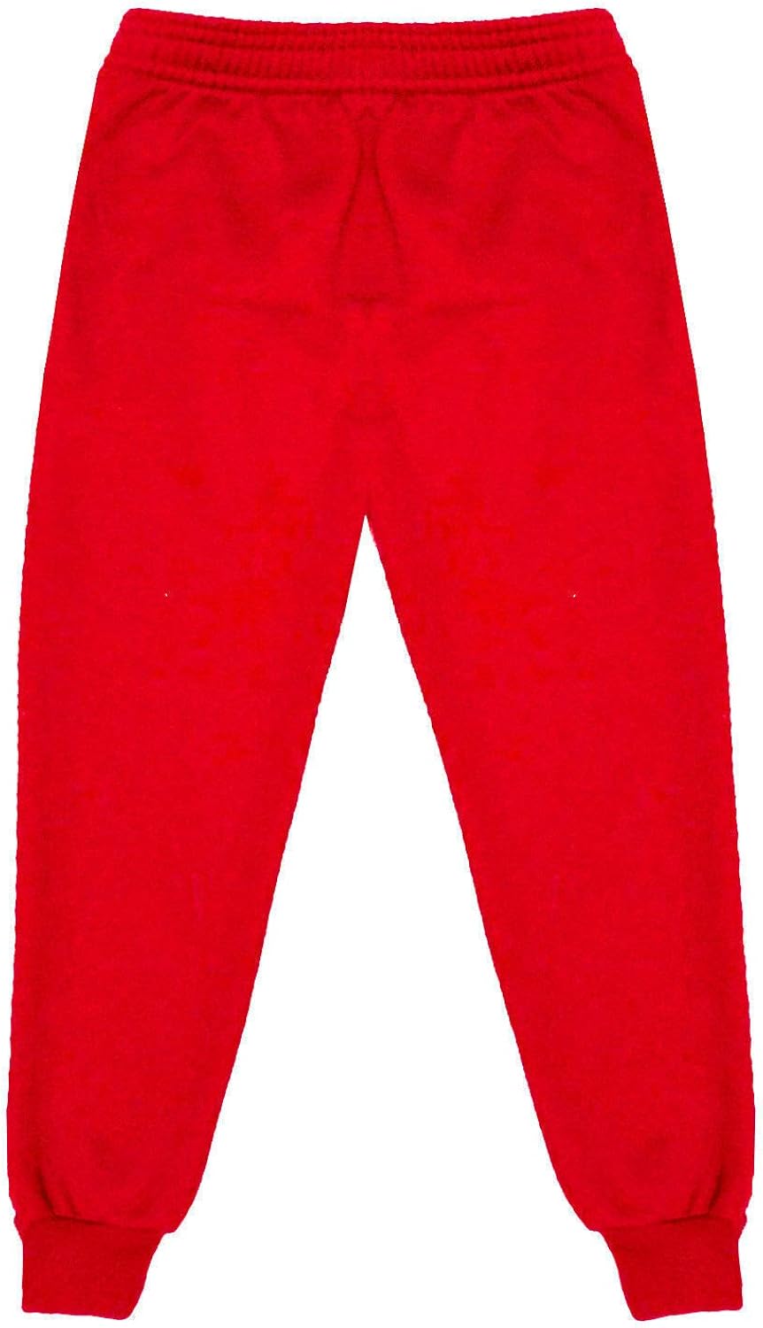kids red jogging bottoms