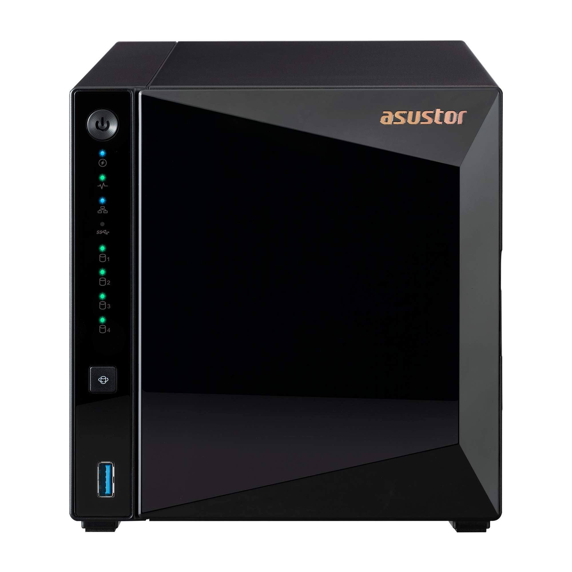 Asustor Drivestor 4 Pro AS3304T - 4 Bay NAS, 1.4GHz Quad Core, 2.5GbE Port, 2GB RAM DDR4, Network Attached Storage (Diskless)