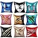 FUNOC Mermaid Reversible Sequin Magic Swipe Pillow Cover Sofa Throw Pillowcase Cushion Case 16