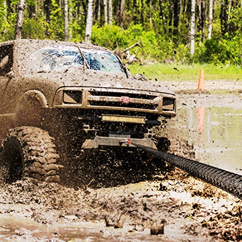 VULCAN OffRoad Recovery Rope 11/2 Inch x 30 Foot Green Eyes