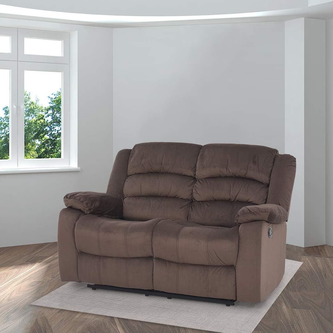 Royaloak Parker Two Seater Recliner (Brown)