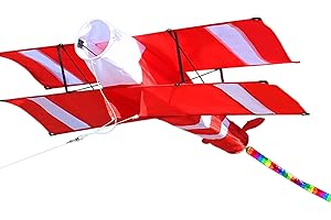 3D Kite Plane Kite Huge Bi-Plane Kite Gi Flying Kite er Size Polyester 3D Plane Kite