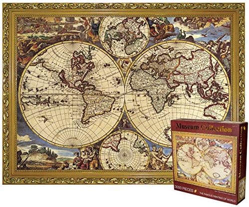 XYDESIGN World Famous Paintings Puzzle 3000 Pieces Large Plane Paper Puzzle Puzzle Toy Gift 115*82cm world map