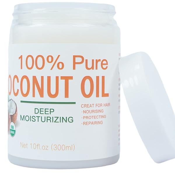 100% PURE COCONUT OIL, FOR ALL HAIR TEXTURES & SKIN TYPES,MOISTURIZE – MASSAGE – CONDITION,EXCELLENT SOURCE OF VITAMIN