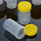 PTPTRATE 10pcs 60ml Specimen Containers Sample Bottles Random Color with Lid view 3