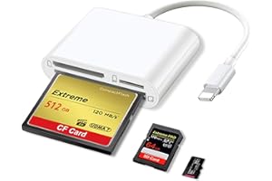 3in1 Lightning Card Reader Supporting CF/TF/SD Card Multi-Function High-Speed USB3.0 300MB/s iOS 13 Plug-and-Play