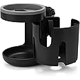 Accmor Stroller Cup Holder, Expandable Universal Cup Holder for Uppababy Nuna Doona Strollers, 360° Rotatable Large Caliber Drinks Holder Cup Holder for Stroller, Bike, Wheelchair, Walker, Scooter