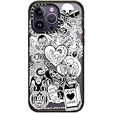 CASETiFY Impact iPhone 14 Pro Max Case [4X Military Grade Drop Tested / 8.2ft Drop Protection] - matt Darling Sticker Collage - Clear Black