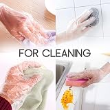 D.A.Y. Republic 150 Clear Polythene Disposable Gloves Latex Powder Free Kitchen view 4