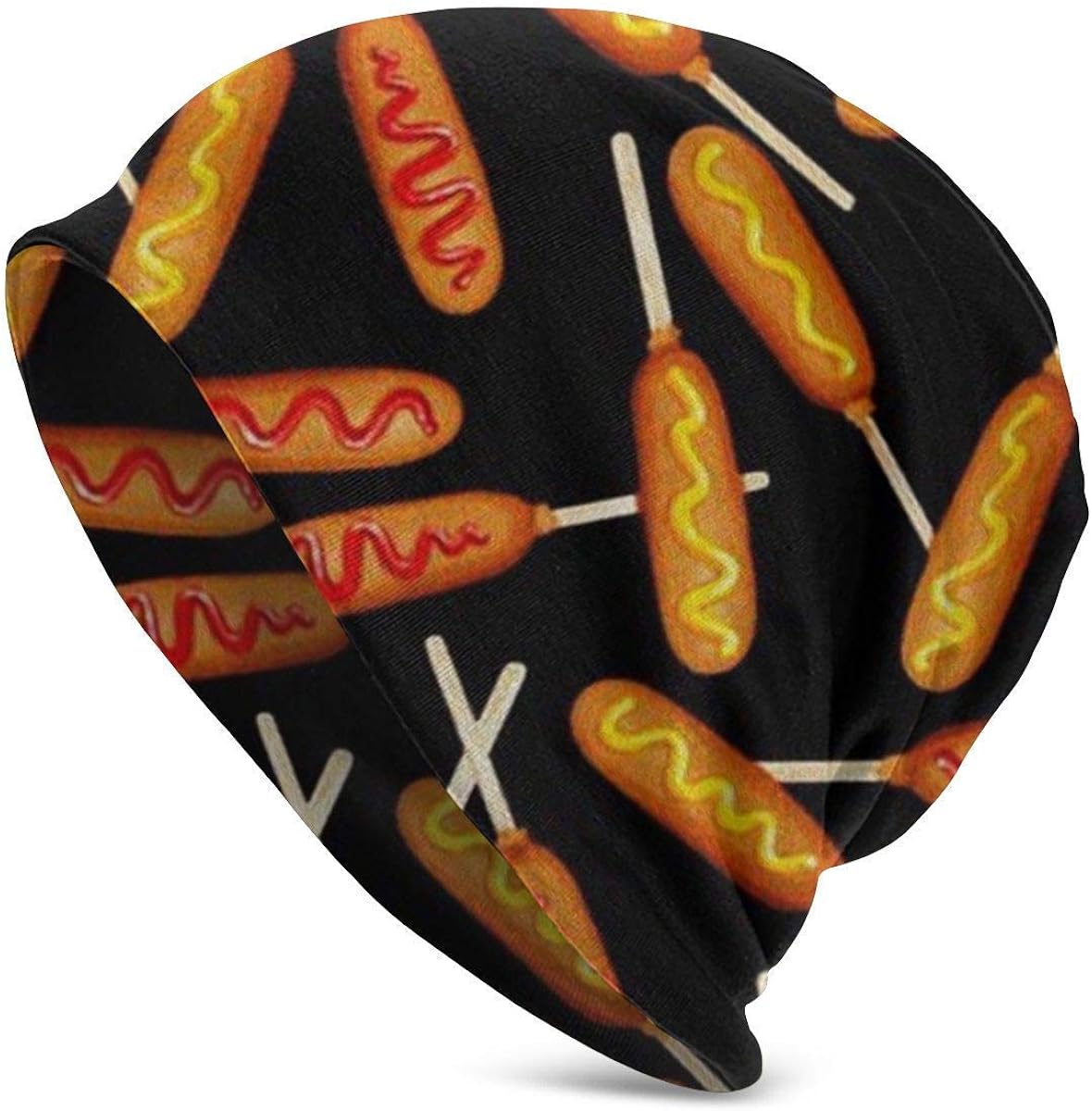 Sausage Sauce Beanie Men Women Unisex Winter Summer Warm Cuffed Plain