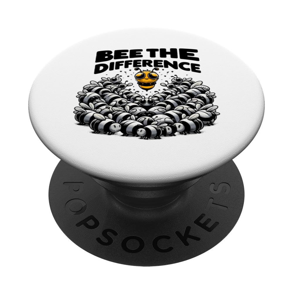 Bee The Difference With Cute Bees PopSockets Swappable PopGrip