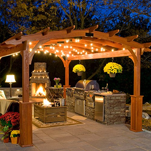 image for Lux Light G40 Clear Globe Ball String Lights 25 Feet - Indoor/Outdoor 