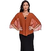 Zudanal Shawls and Wraps for Evening Dresses Chiffon Soft Shawl for Wedding Guest Party Cover Up