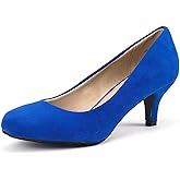 DREAM PAIRS Women's Dress Comfortable Low Heel Pump Shoes
