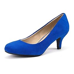 DREAM PAIRS Women's Luvly Royal Blue Bridal Wedding