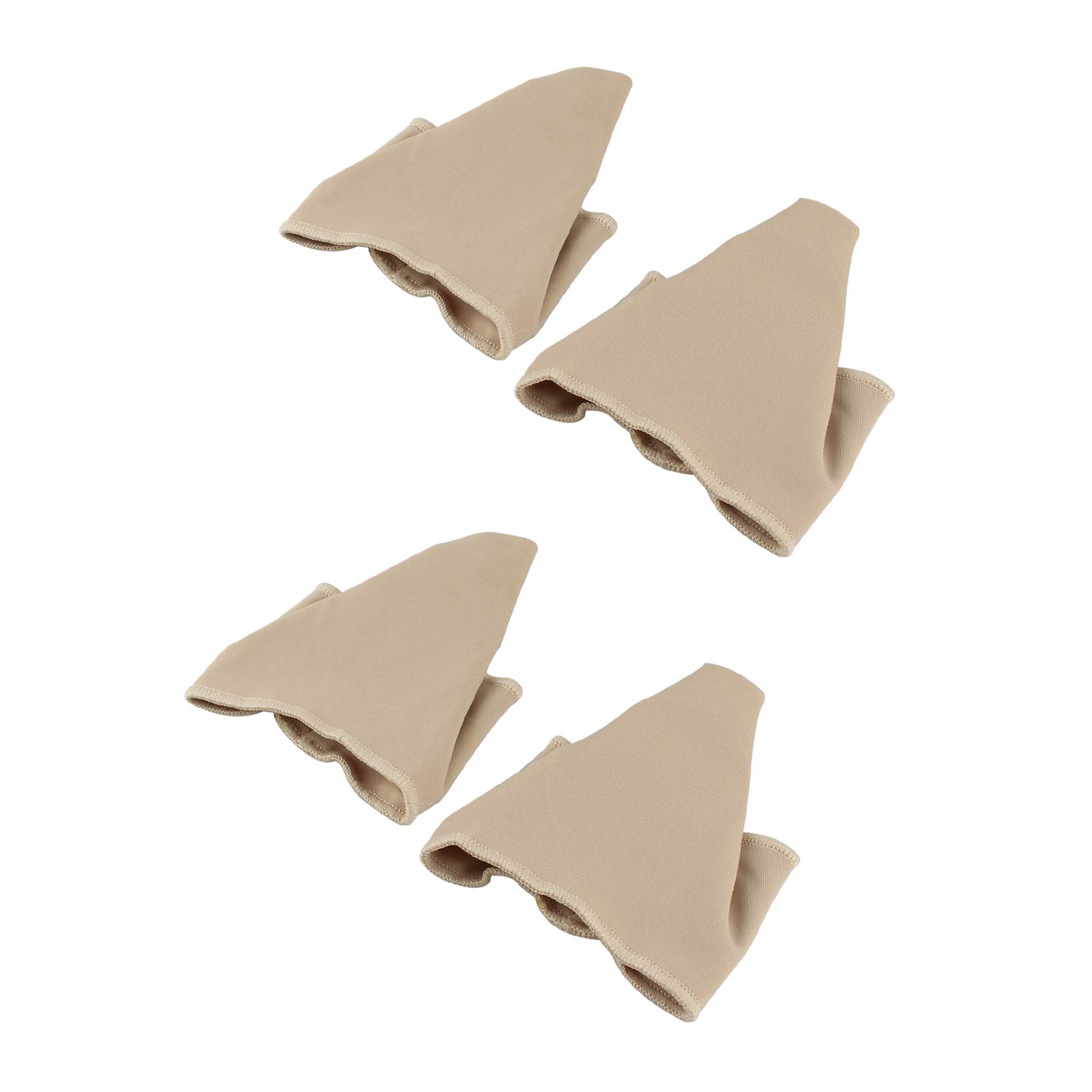 Futheda 2 Pairs Bunion Corrector Bunion Relief Sleeves Pads Brace Cushions Toe Straightener with Gel Toe Separator Spacer Spreader Hallux Valgus Relief Big Toe Alignment Unisex Foot Care (Nude)