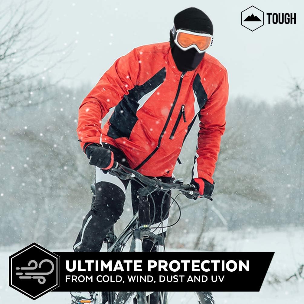 Helmet Liner Skull Cap Beanie with Ear Covers - Ultimate Thermal Retention and Performance Moisture Wicking. Perfect for Running, Cycling, Skiing & Winter Sports. Fits Under Helmets: Clothing