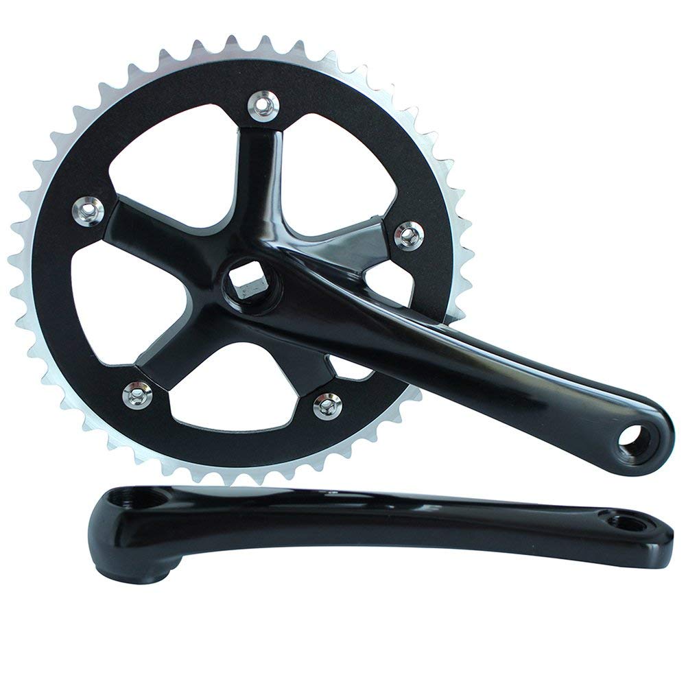 SENQI Cycling Fixed Gear Chain Wheel Crankset Track Cycling Folding Bicycle CNC Bike Parts 170mm Crank 44T