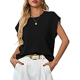 GREAIDEA Womens Sleeveless Sweater Vest Crewneck Cap Sleeve Knit Tops Trendy 2026 Summer Spring Business Casual Shirts