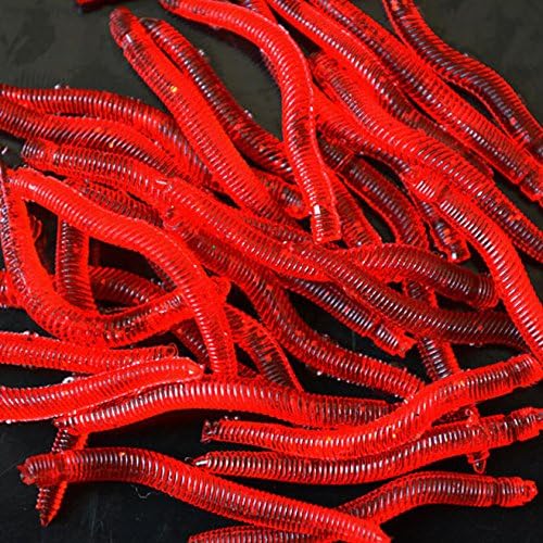 boutique1583 25 Pcs Soft Fishing Tackle Lures Set Box Earthworm Bonic Bait