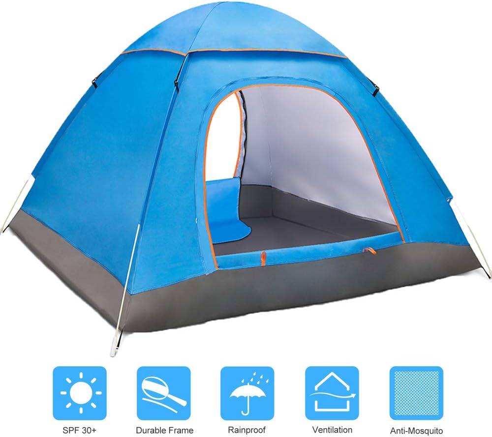 Amagoing 2-3 Person Tents for Camping Automatic Pop Up Waterproof Tent with Carry Bag for Backpacking, Picnic,Hiking,Fishing,Outdoor Use