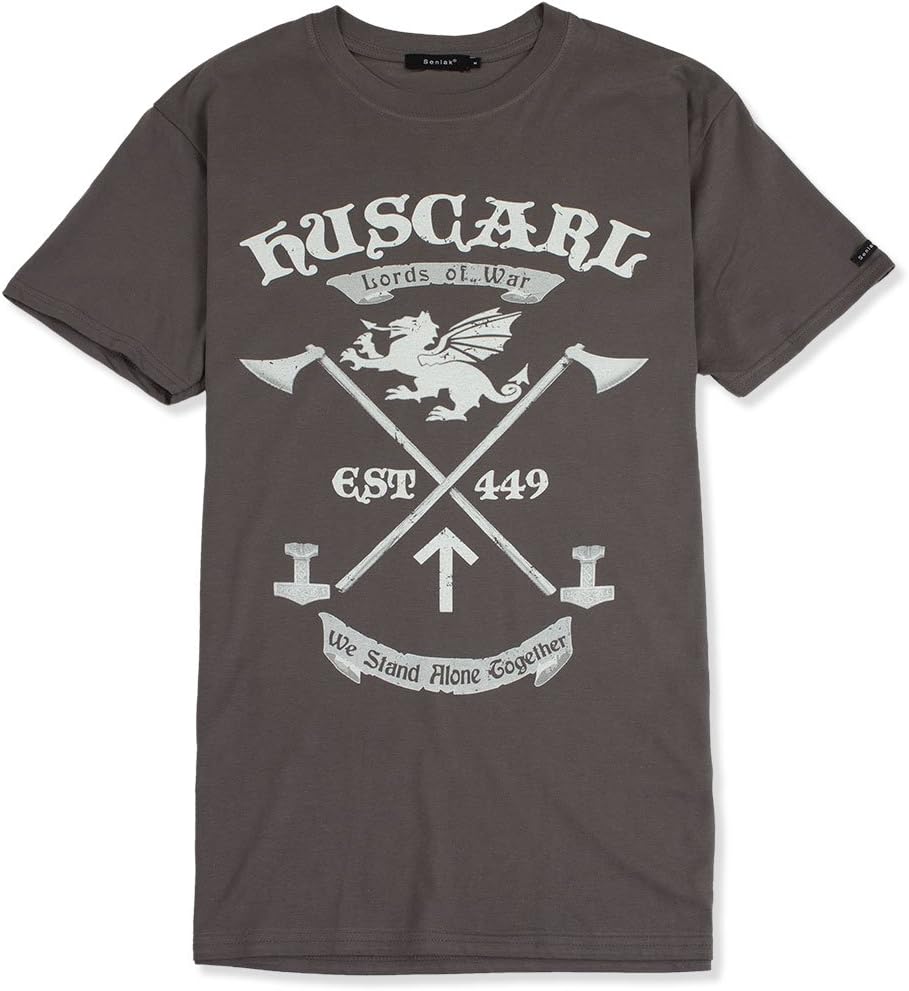 Senlak HUSCARL Lords of WAR T-Shirt - Anglo-Saxon, England, White Dragon
