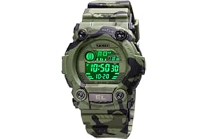 CakCity Boys Camouflage LED Sports Kids Watch Waterproof Digital Electronic Military Wrist Watches for Kid with Luminous Alarm Stopwatch Child Watches Ages 3-10