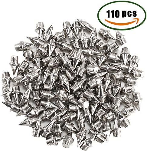 INNKER Pyramid Spikes Replacement Running Spikes (1/4’’/7mm) for Cross Country Track and Field Short Sprints Hurdles High Jump