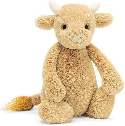 Jellycat Bashful Cow Stuffed Animal 