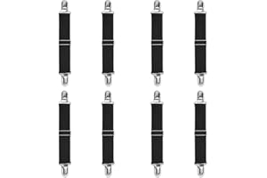 QOECYCTH Adjustable Boot Straps Pant Stirrups Clips Boot Clips for Women and Men Motorcycle Biker Smooth Jeans Trousers Bed Sheets