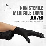 The Real Touch Black Nitrile Gloves Latex Free Powder Free 100 Count view 3