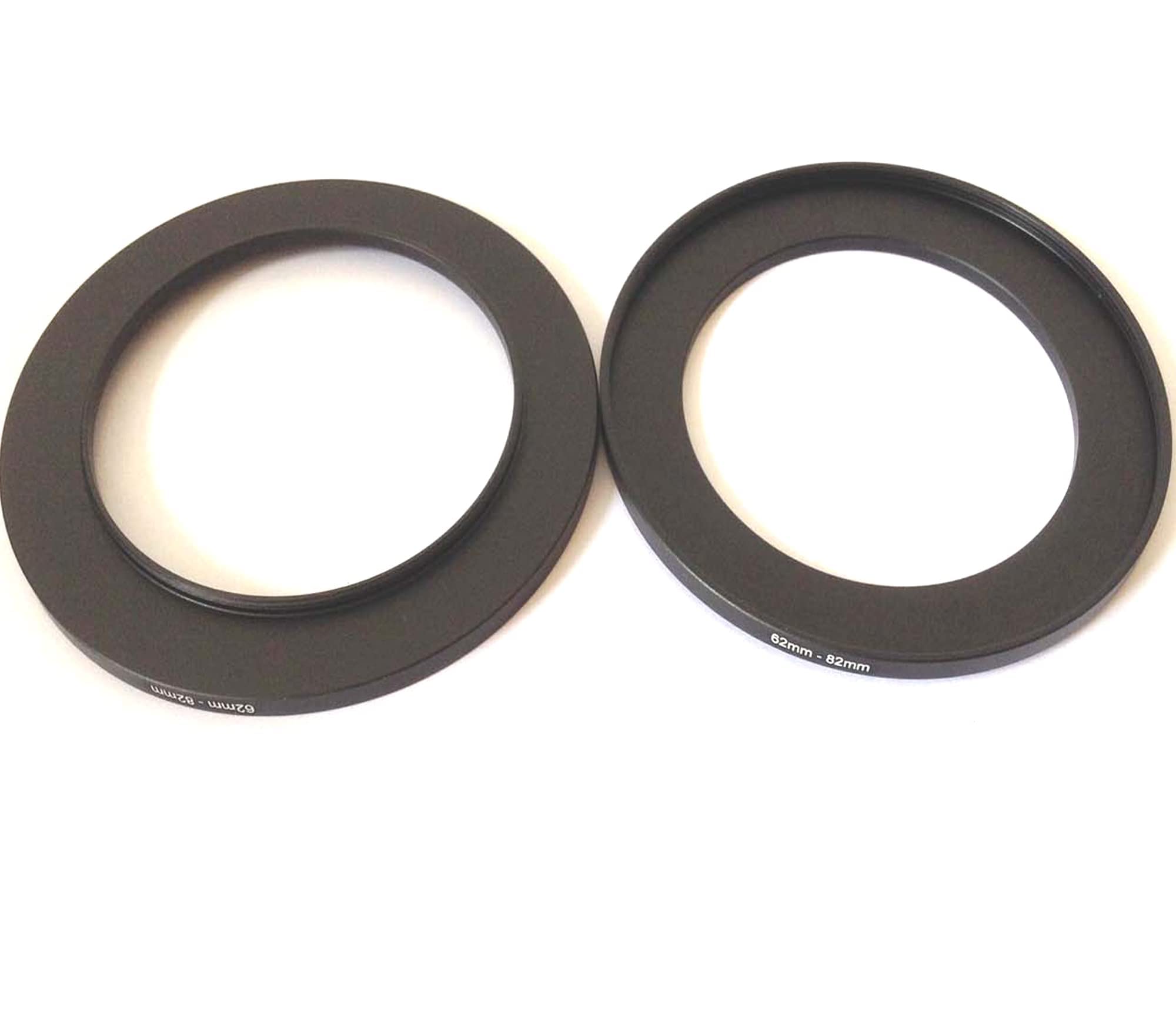 2x Video Camera Lens Connector Adapter Size 62-82mm Step Up Rings 62mm To 82mm Filter Conversion Connect-ing Screws Focus Digital Photo Film Attachment Fix-Ing Photograph Parts Accessories