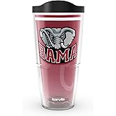 Tervis Alabama Crimson Tide - Forever Fan Made in USA Double Walled Insulated Tumbler Travel Cup Keeps Drinks Cold & Hot, 24oz, Classic