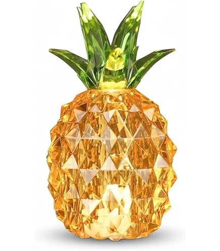 Amazon.com: Mercury Glass Pineapple Lamp 7 Inch, Battery Operated