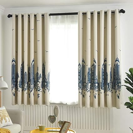 Amazon Com Td X6595 Curtain Child Shade Short Curtain Modern