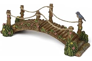 MARSHALL HOME AND GARDEN Miniature Fairy Garden "Blue bird Bridge" Mg281