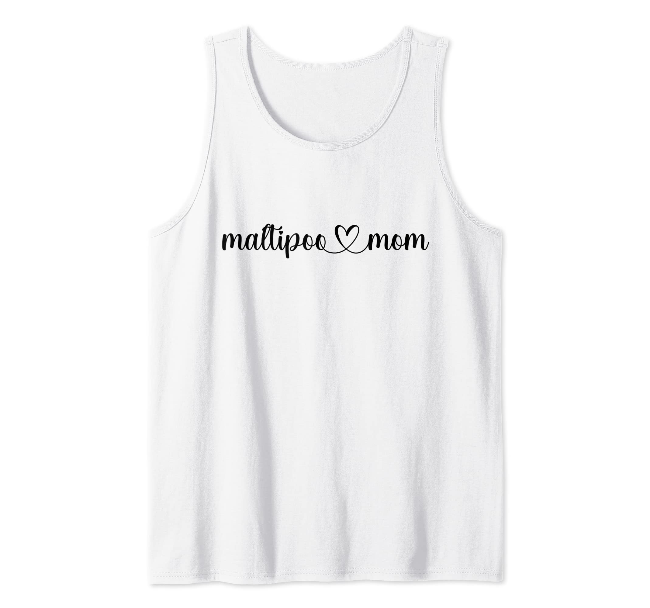 Dog Heart Love Maltipoo Mom Tank Top