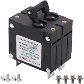 T Tocas 30A Amp Toggle Double Pole Circuit Breakers CE/CCC/UL-Certified | Voltage125/250/277/415Vac and 65/80 Vdc,for Industrial Power Electronics yachts campers RVs automotive Marine