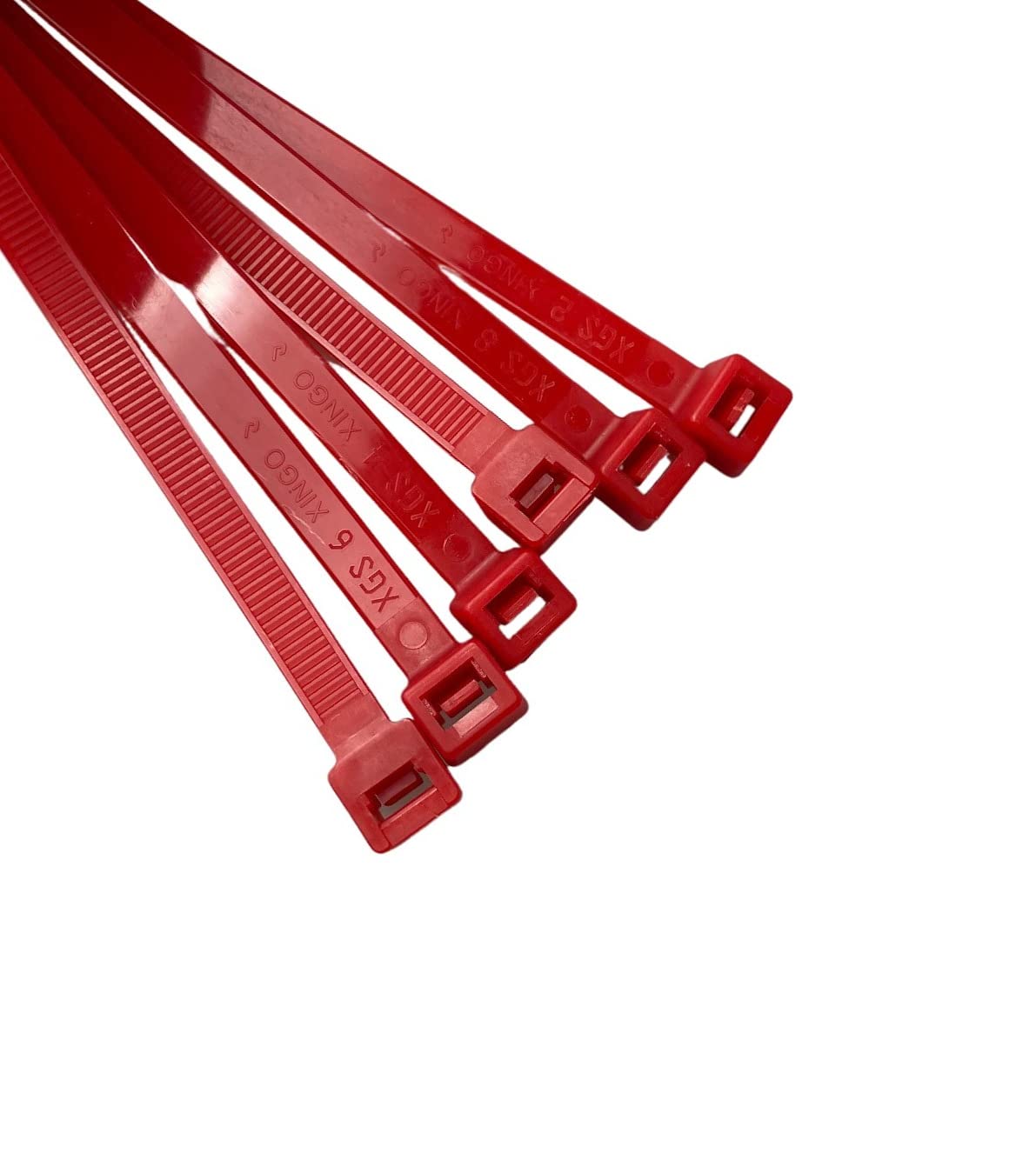 On1shelf® Cable Ties, 750mm x 9.0mm, 30" Premium Tie Wraps, Strong and Long Nylon Zip Tie (20, Red)